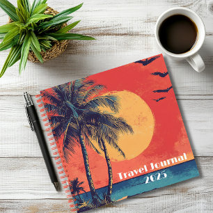 Anpassbares Watercolor Travel Journal Notizbuch