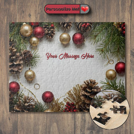 Anpassbares Weihnachtsdesign Puzzle