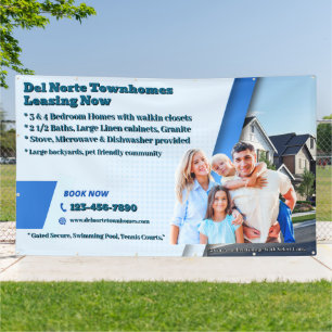 Anpassen Allgemeiner Leasing Townhomes Apartments Banner