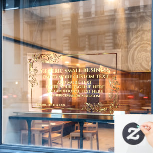 Anpassen Allgemeiner Rechtsnotar Arzt Verziert Gol Fensteraufkleber