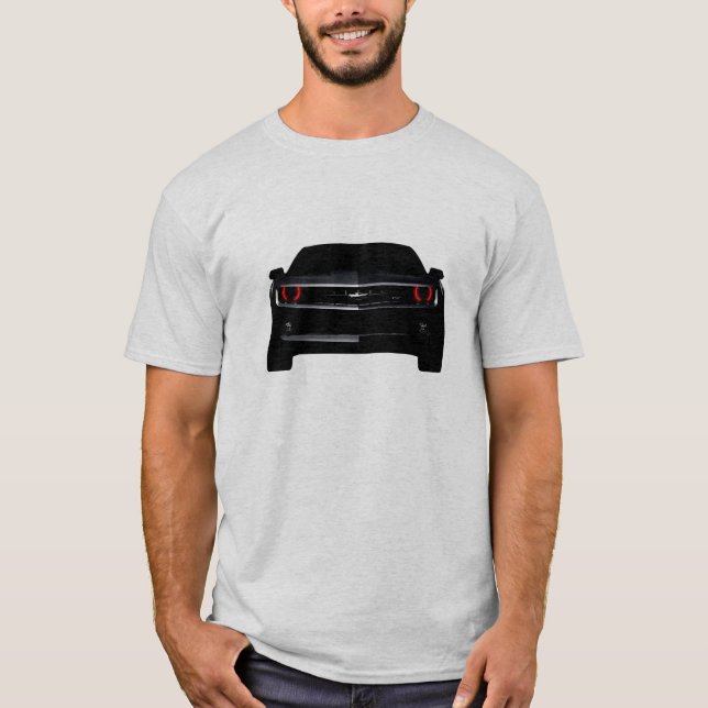 Anpassen Cooler schwarzer Chevy Camaro T-Shirt (Vorderseite)