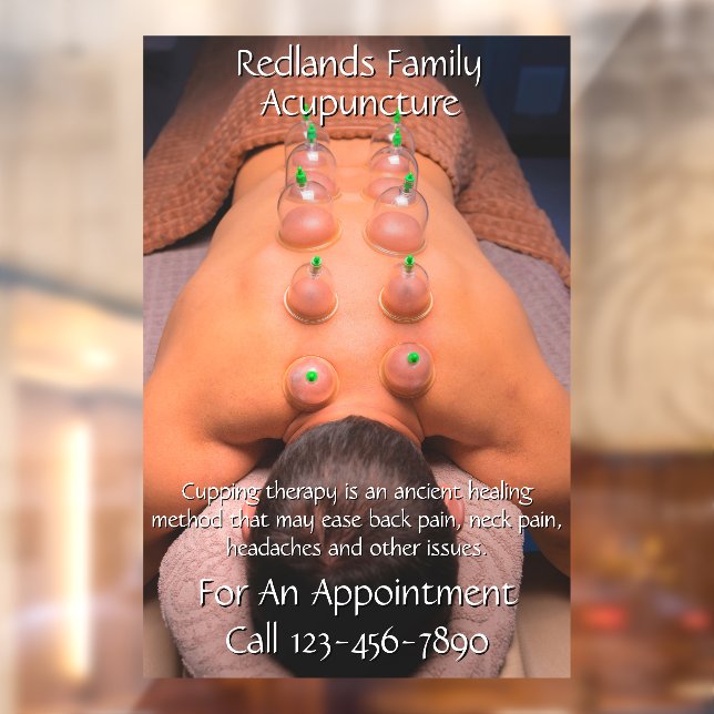 Anpassen der Akupunkturkurierung Fensteraufkleber (Blatt 2)