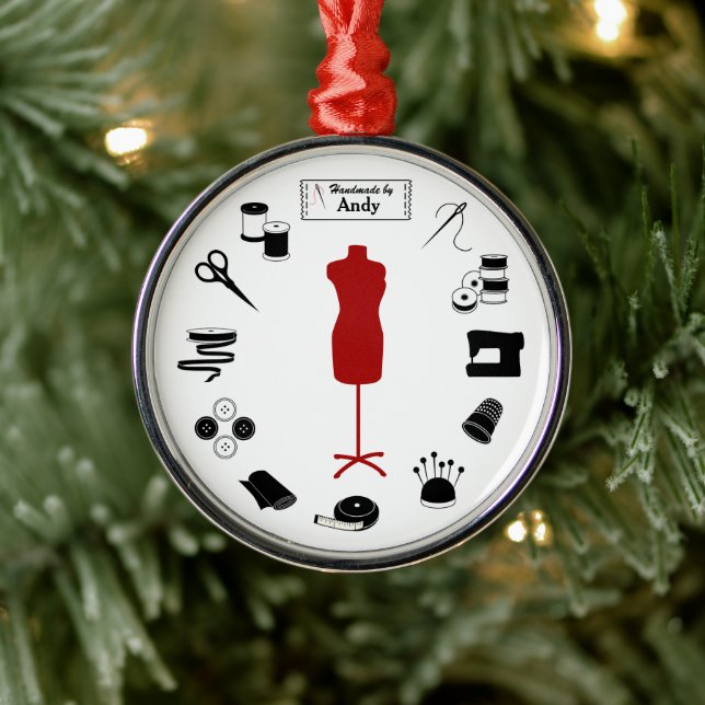 Anpassen der Beschriftung Ornament Aus Metall (Baum)