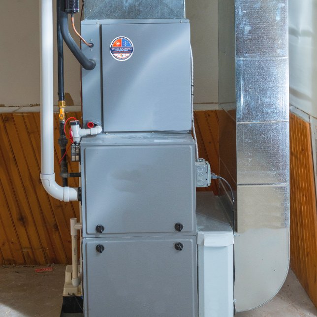 Anpassen der HVAC Company Furnace-Wechselstromeinh Runder Aufkleber (Von Creator hochgeladen)