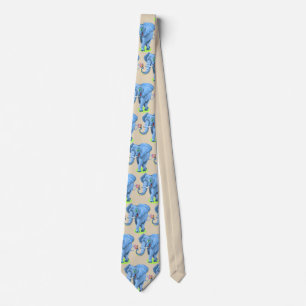 Anpassen der Krawatte des Niedlichen Blue Elephant