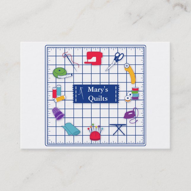 Anpassen der Label Quilt Business Card Visitenkarte (Vorderseite)