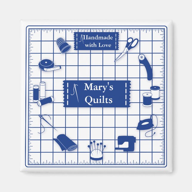 Anpassen der Label-Quilt-Zeit Magnet (Vorne)