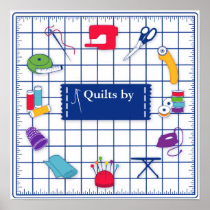 Anpassen der Label-Quilt-Zeit Poster