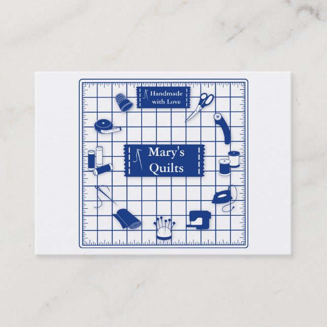 Anpassen der Label-Quilt-Zeit Visitenkarte (Vorderseite)