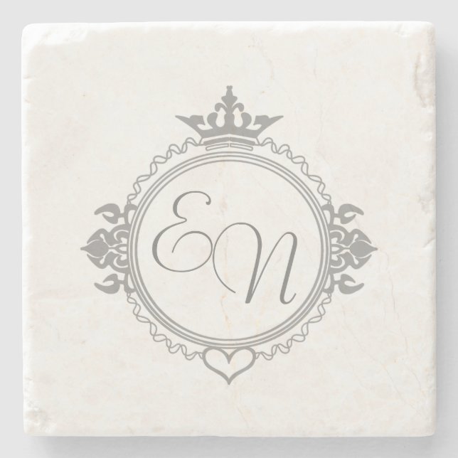 Anpassen der Namen, Initialen und Phrasen-Liebe Steinuntersetzer (Vorderseite)