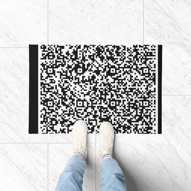 Anpassen der QR-Code-Scan-Info-Adresse Fußmatte (Indoor)
