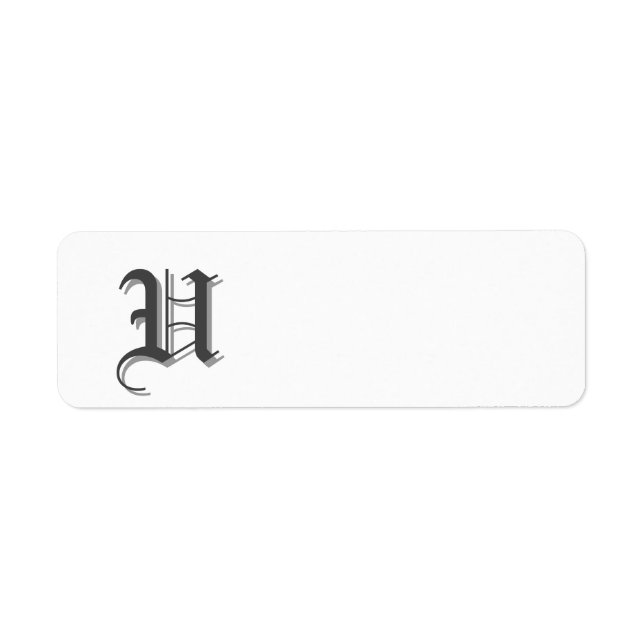 Anpassen der Rücksendeadresse für Monogram U (Vorne)