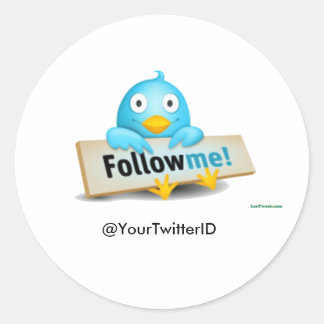 Anpassen der Twitter-ID Follow Me Bird Stickers