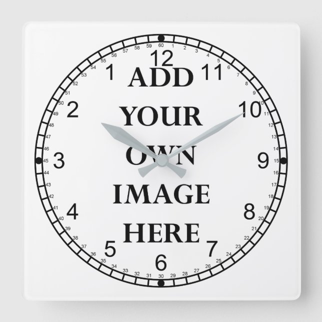 Anpassen der verrückten Rückseite Quadratische Wanduhr (Vorderseite)