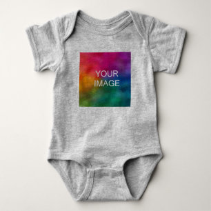 Anpassen der Vorlage für die Farbe Heather Gray Bi Baby Strampler