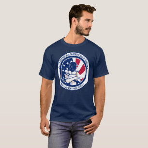 Anpassen der Werbung für den amerikanischen Patrio T-Shirt