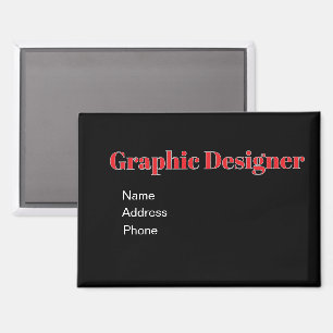 Anpassen der Werbung für den Grafikdesigner Magnet