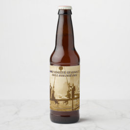 Anpassen der Zuhause für den Eisenerz-Kopfschmerz- Bierflaschenetikett