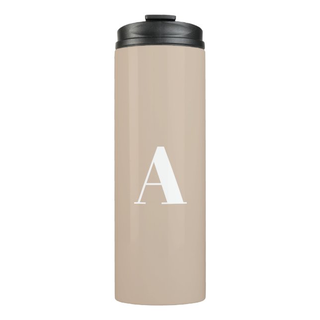 Anpassen des Alphabet-Anfangsbuchstabens Thermosbecher (Vorderseite)