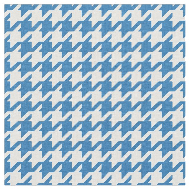 Anpassen des Blauen Hahnentrittmusters Stoff (Nahaufnahme)