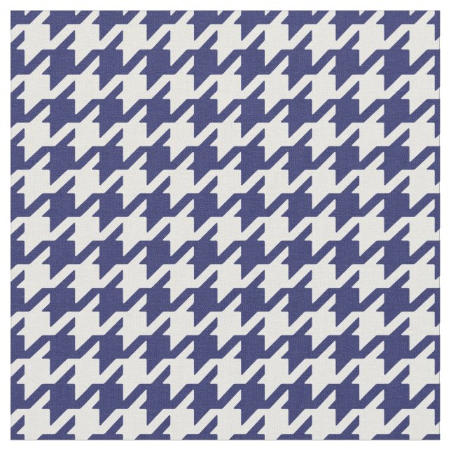 Anpassen des Blauen Hahnentrittmusters Stoff (Nahaufnahme)