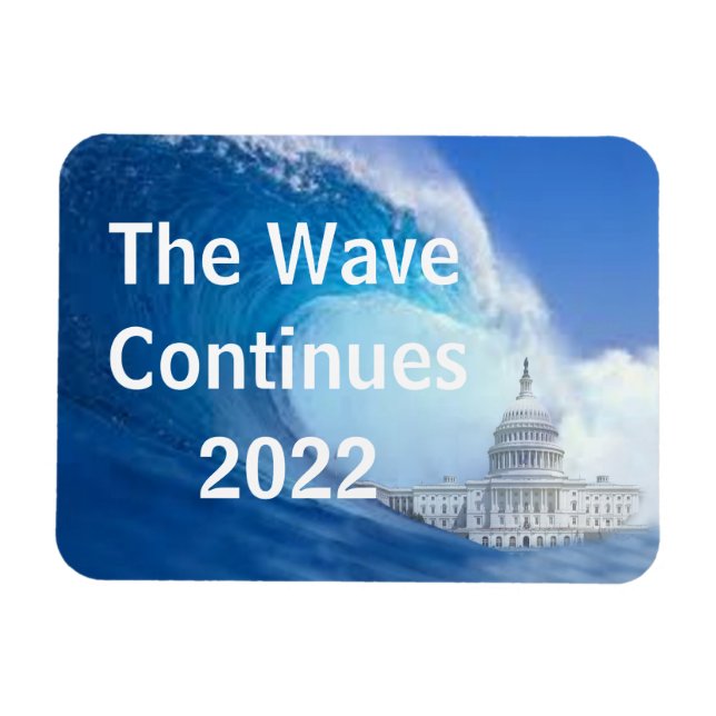 Anpassen des Blue Wave Election 2022 Magnet (Horizontal)
