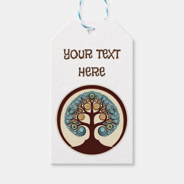 Anpassen des eigenen Lebensbaums Geschenkanhänger (Vorderseite)