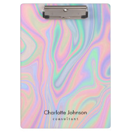 Anpassen des farbigen, flüssigkeitseisernen Farbde Klemmbrett