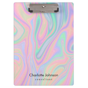 Anpassen des farbigen, flüssigkeitseisernen Farbde Klemmbrett