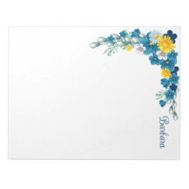 Anpassen des floralen Notepad Notizblock