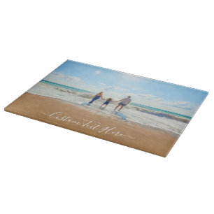 Anpassen des Foto-Zuschnitt mit Textnamen Schneidebrett