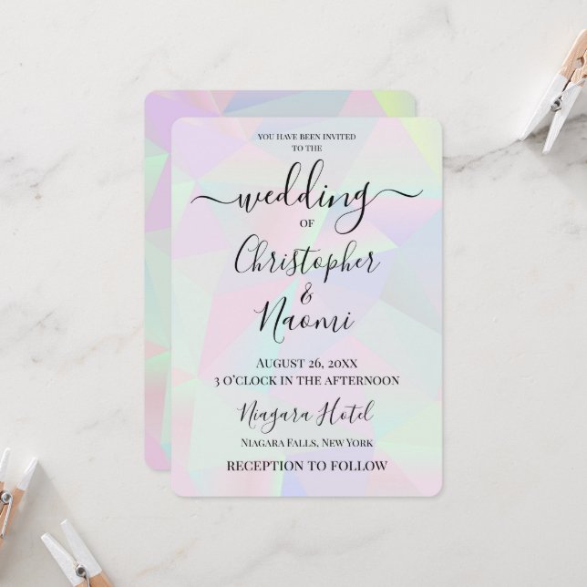 Anpassen des geometrischen Hintergrunds Einladung (Vorderseite/Rückseite Beispiel)