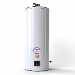 Anpassen des Geschäftsfensters des Klempnergeschäf Runder Aufkleber