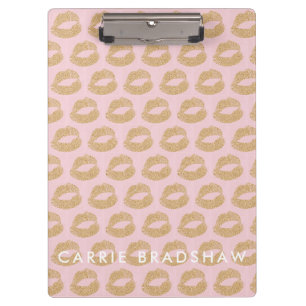 Anpassen des Glitzer Lips-Musters Klemmbrett