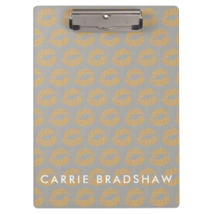 Anpassen des Glitzer Lips-Musters Klemmbrett