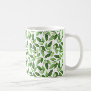 Anpassen des grünen Leaf-Musters Tasse