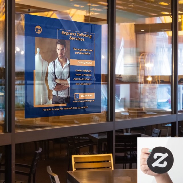 Anpassen des Händlergeschäfts Fensteraufkleber (Restaurantfenster)