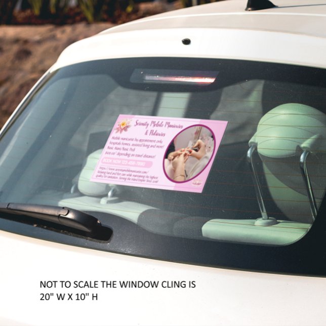 Anpassen des Handy-Nägel-Maniküre-Medizin-Geschäft Fensteraufkleber (This Customize Mobile Nails Manicure Pedicure Business Window Cling is perfect for you suv or car.
)