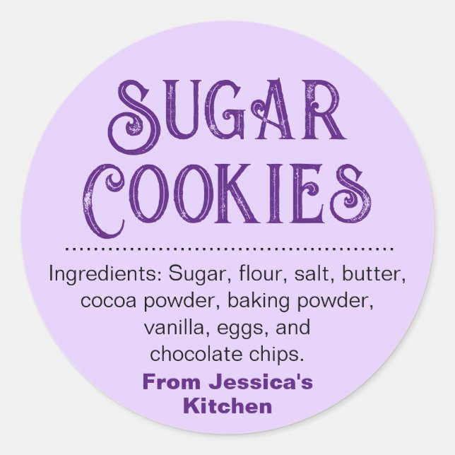 Anpassen des hausgemachten Etiketts HM001_27rdv2 Runder Aufkleber (Vorderseite)