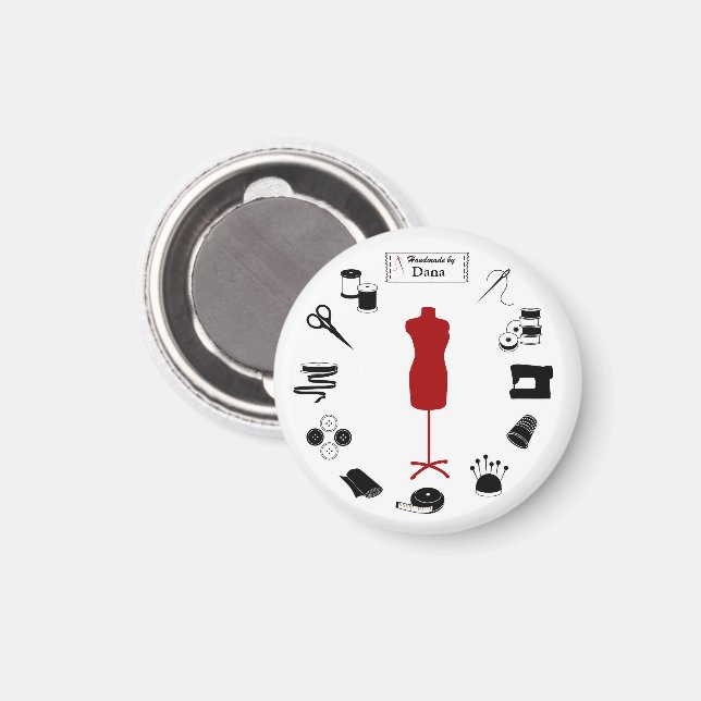 Anpassen des Labels Magnet (Vorderseite/Rückseite)