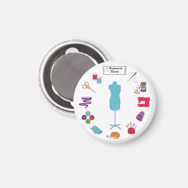 Anpassen des Labels Magnet (Vorderseite/Rückseite)