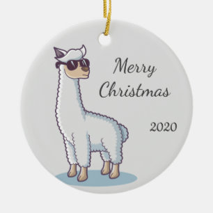 Anpassen des Llama-Zuchttieres Keramik Ornament