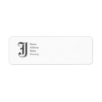 Anpassen des Monogram J-Rücksendeadressenlabels