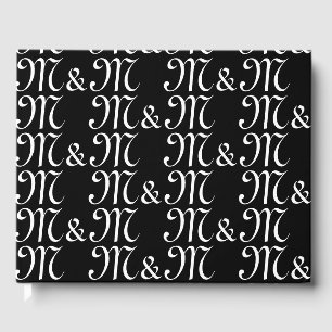 Anpassen des Monogrammes von w Paar's Initials Sch Gästebuch