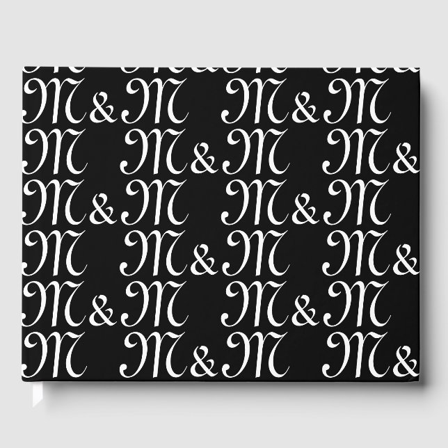 Anpassen des Monogrammes von w Paar's Initials Sch Gästebuch (Vorderseite)