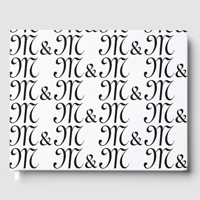 Anpassen des Monogrammes von w Paar's Initials Sch Gästebuch (Vorderseite)