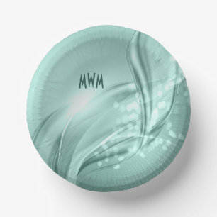 Anpassen des Musters "Minze Swirl" für die individ Pappteller