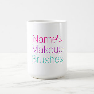 Anpassen des Namens Makeup Pinselhalter Kaffeetasse