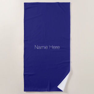 Anpassen des Namens Monogramm Ozean Blau Strandtuch