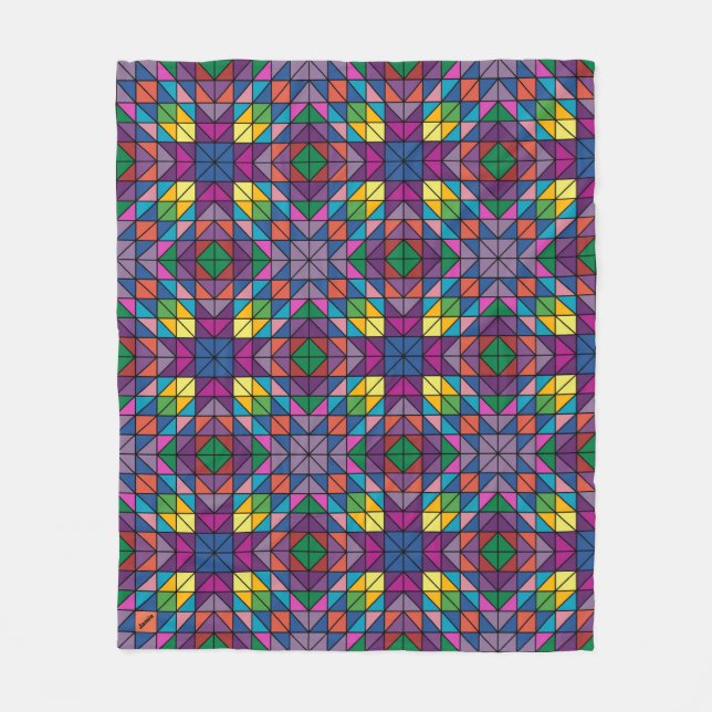 Anpassen des Namens Quilt-Musterfensters Fleecedecke (Vorderseite)